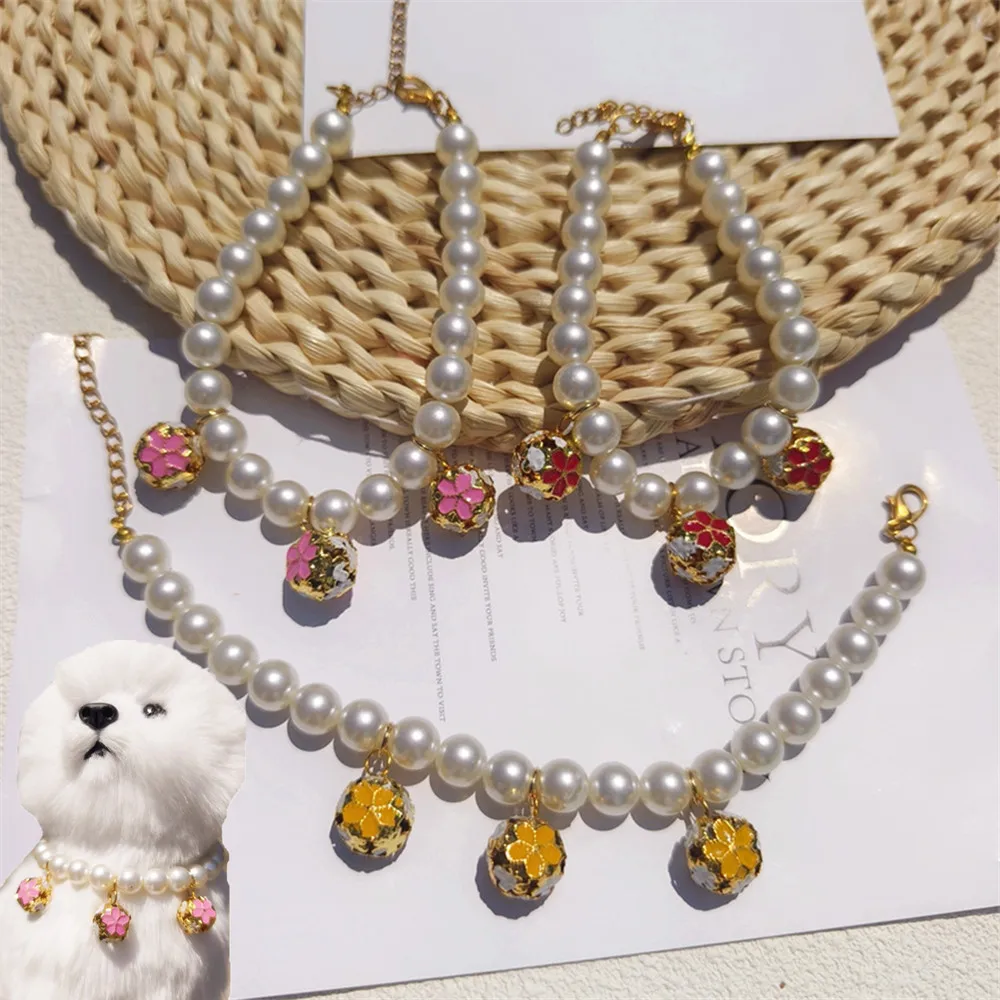 Pet Supplies York - Collier de perles avec cloches colorées