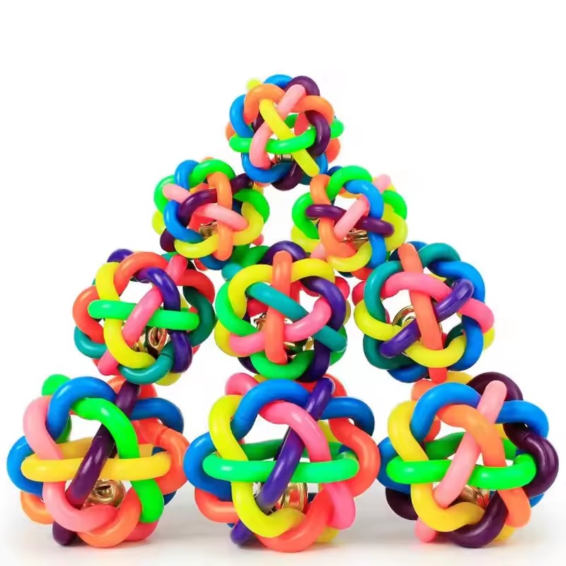 Pet Dental Chew Toy - Jouet coloré en forme de cloche