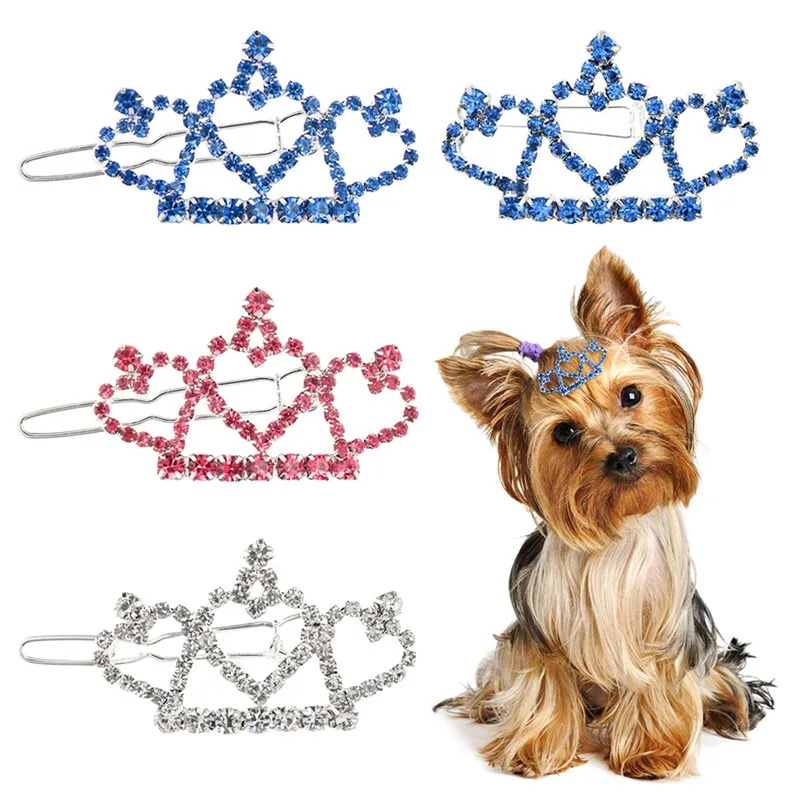Pet Supplies York - Épingle à cheveux en cristal délicat