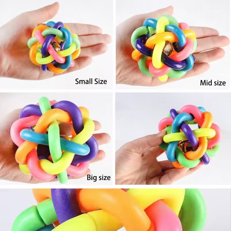 Jouet coloré en forme de cloch - Pet Dental Chew Toy avis et prix