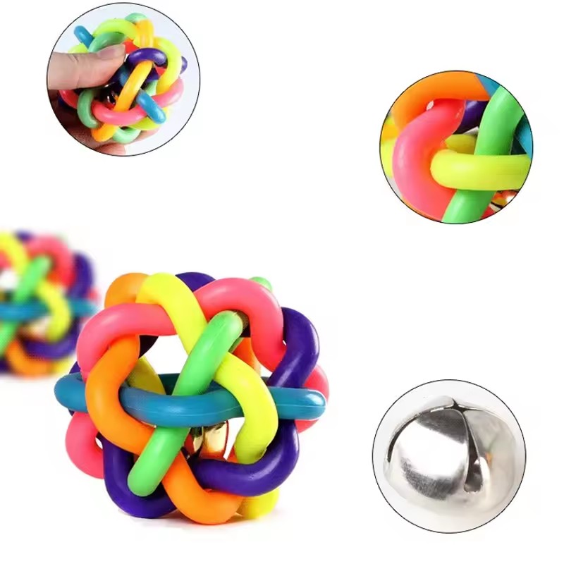 Jouet coloré en forme de cloch - Pet Dental Chew Toy avis et prix